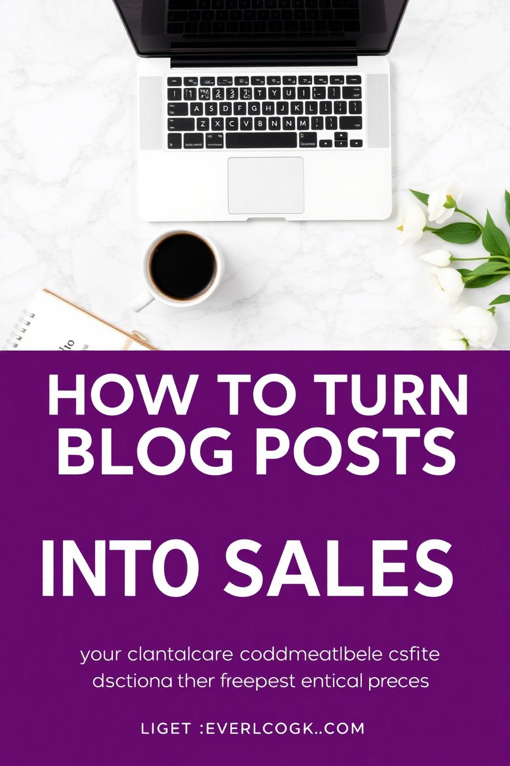 How To Turn Blog Posts Into Sales